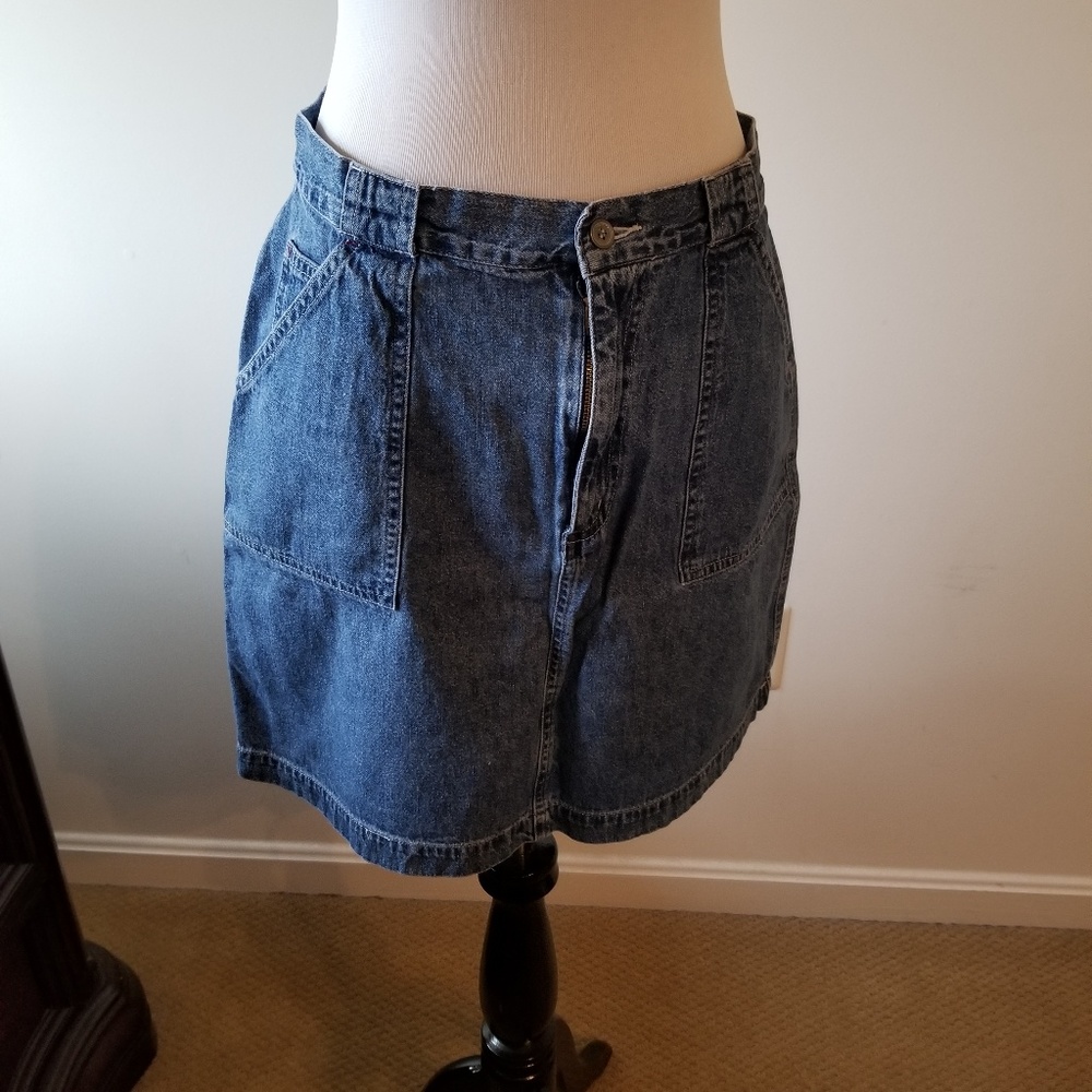 Faded Glory Denim Skirt Size 10